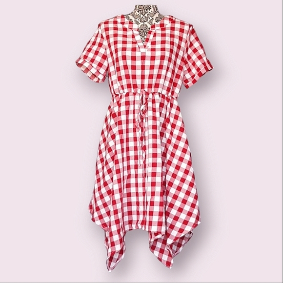 Dresses Vintage Style Red And White Gingham Dress Poshmark — free download